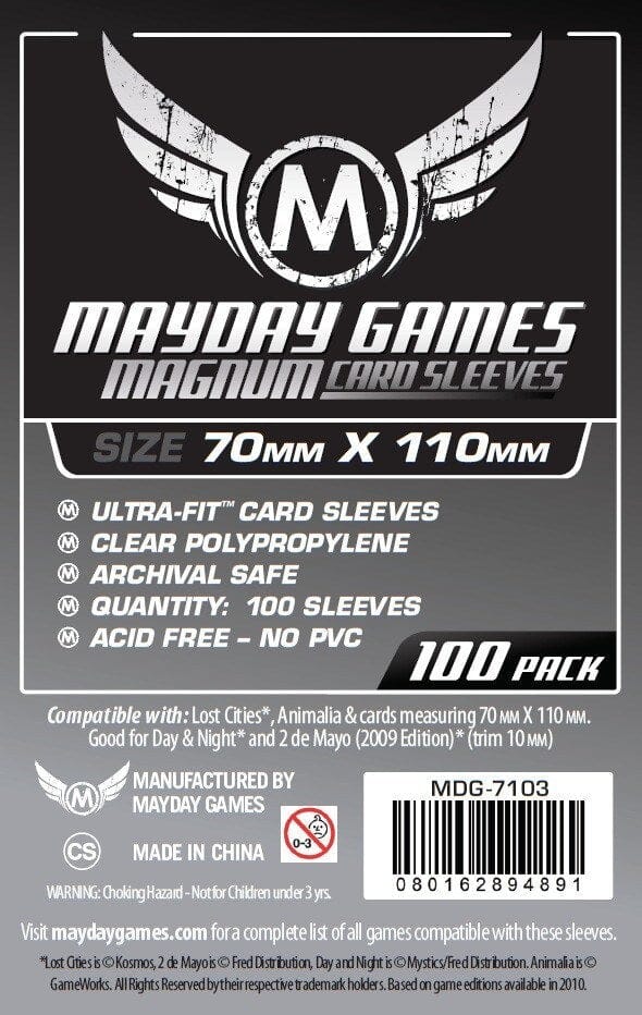 Mayday 7103 71x110 100pack Card Sleeves MAYDAY GAMES INC