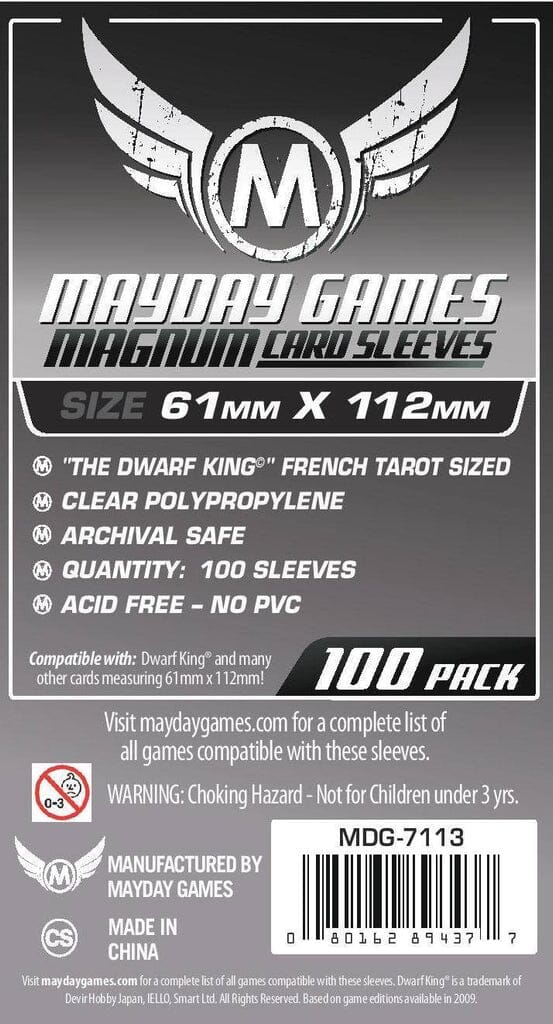 Mayday 7113 61x112 100pack Card Sleeves MAYDAY GAMES INC 
