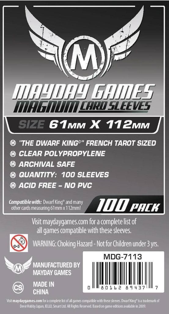 Mayday 7113 61x112 100pack Card Sleeves MAYDAY GAMES INC
