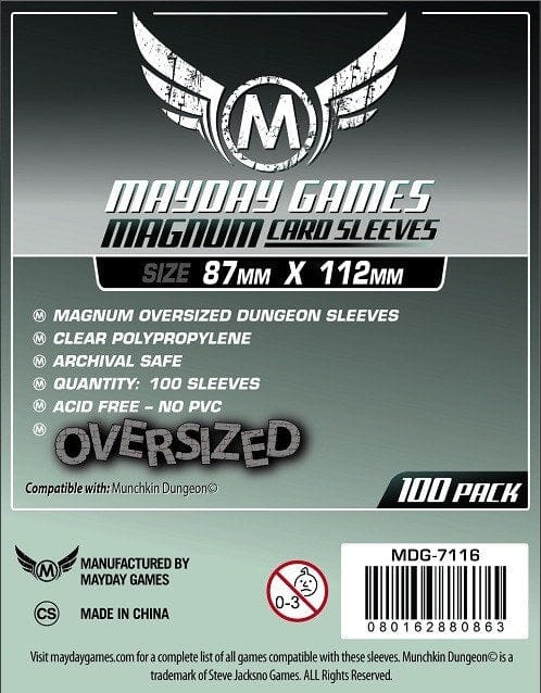Mayday 7116 87x112 100pack Card Sleeves MAYDAY GAMES INC