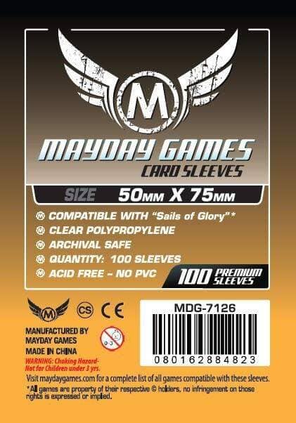 Mayday 7126 50x75 100pack Card Sleeves MAYDAY GAMES INC