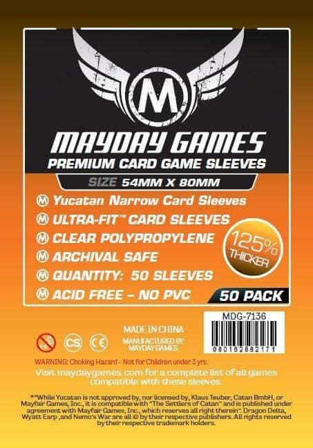 Mayday 7136 54x80 50pack Card Sleeves MAYDAY GAMES INC 