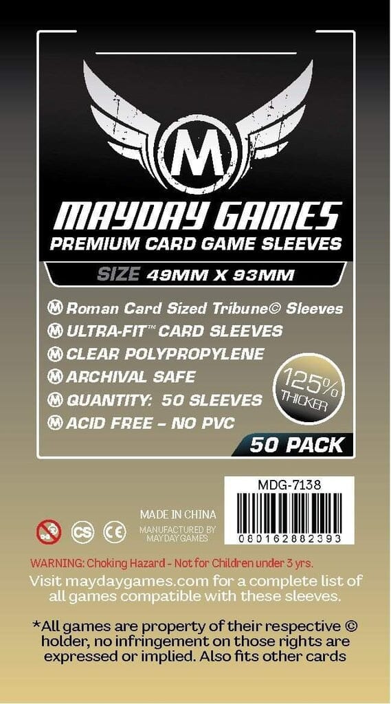 Mayday 7138 49x93 50pack Card Sleeves MAYDAY GAMES INC