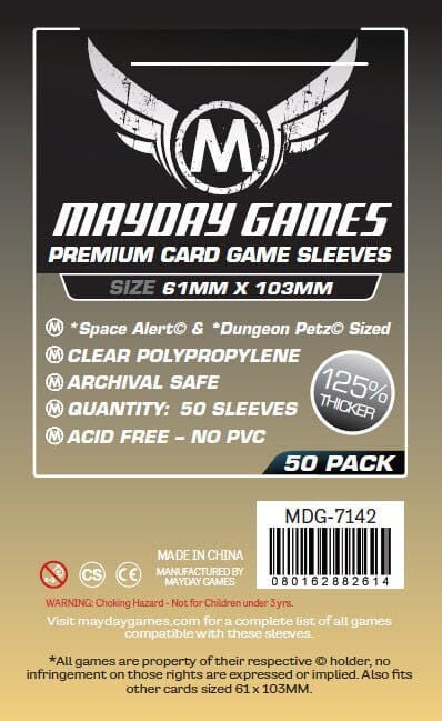 Mayday 7142 61x103 50pack Card Sleeves MAYDAY GAMES INC