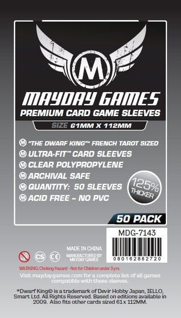 Mayday 7143 61x112 50pack Card Sleeves MAYDAY GAMES INC 