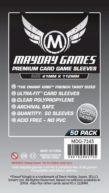 Mayday 7143 61x112 50pack Card Sleeves MAYDAY GAMES INC