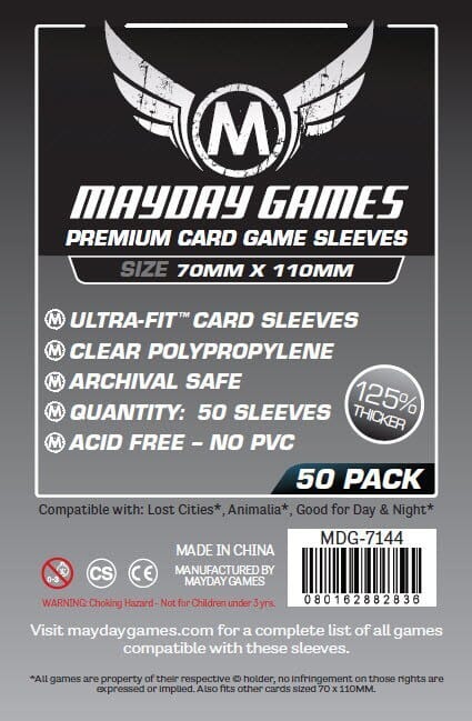 Mayday 7144 70x110 50pack Card Sleeves MAYDAY GAMES INC