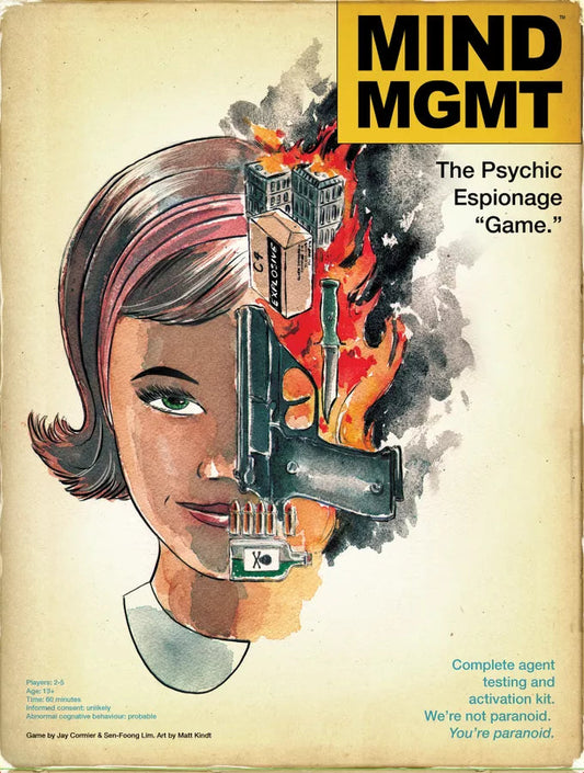 Mind MGMT: The Psychic Espionage “Game.” Board Games Off the Page Games 