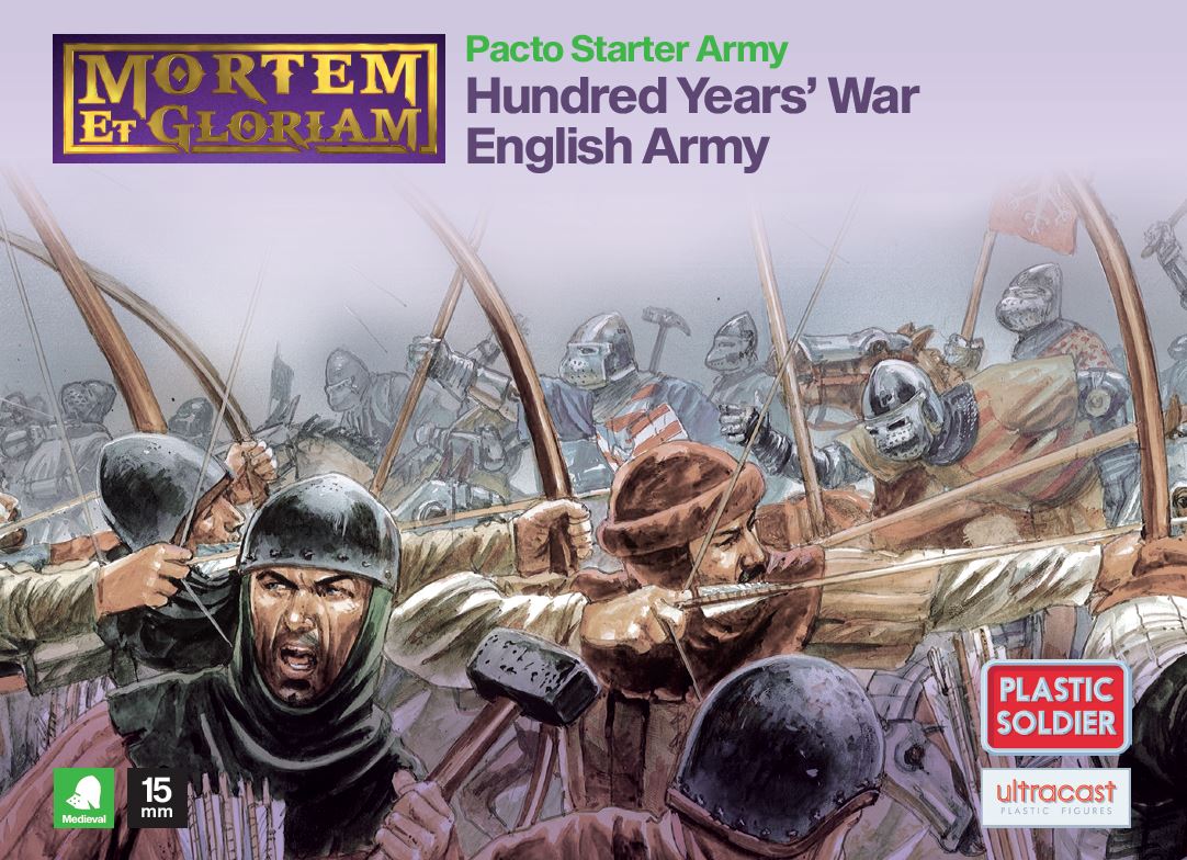 Mortem et Gloriam Hundred Years’ War English Pacto Starter Army Miniatures Plastic Soldier