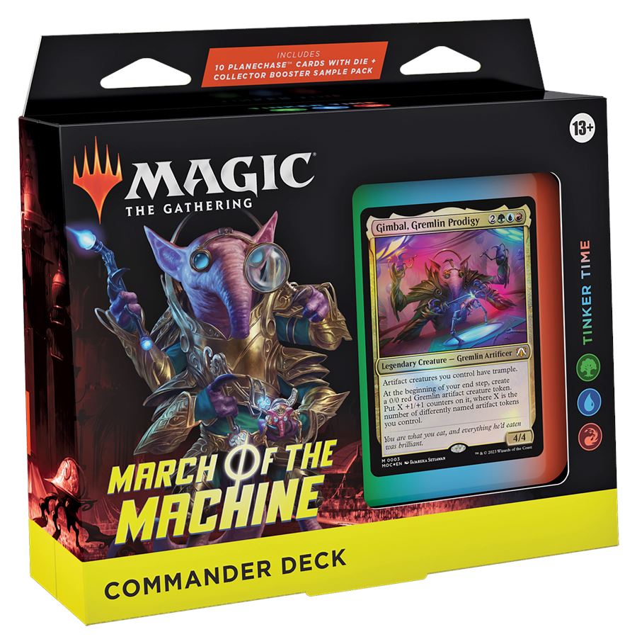 MTG: March of the Machine Commander Decks CCG Wizards of the Coast Tinker Time 