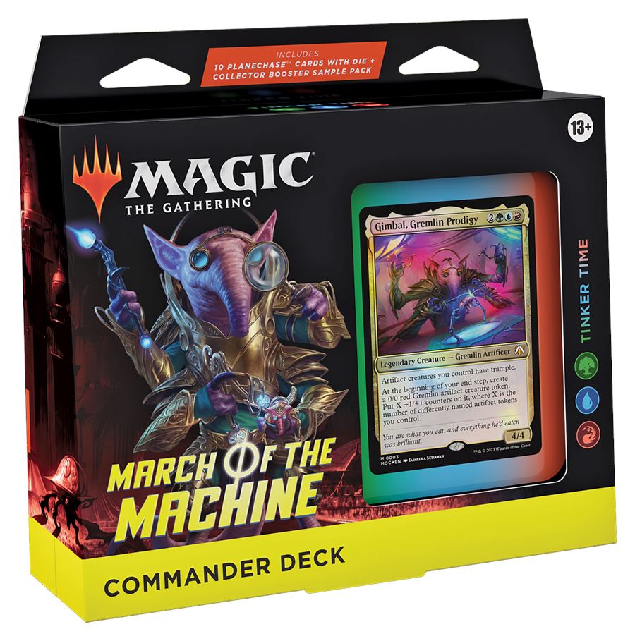 MTG: March of the Machine Commander Decks CCG Wizards of the Coast Tinker Time