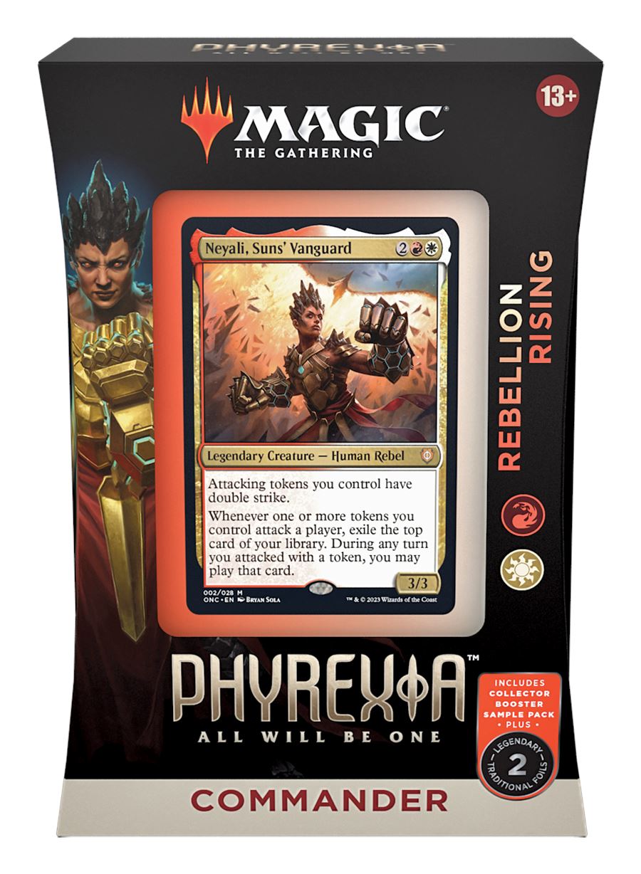 MTG: Phyrexia: All Will Be One Commander Decks CCG Wizards of the Coast Rebellion Rising