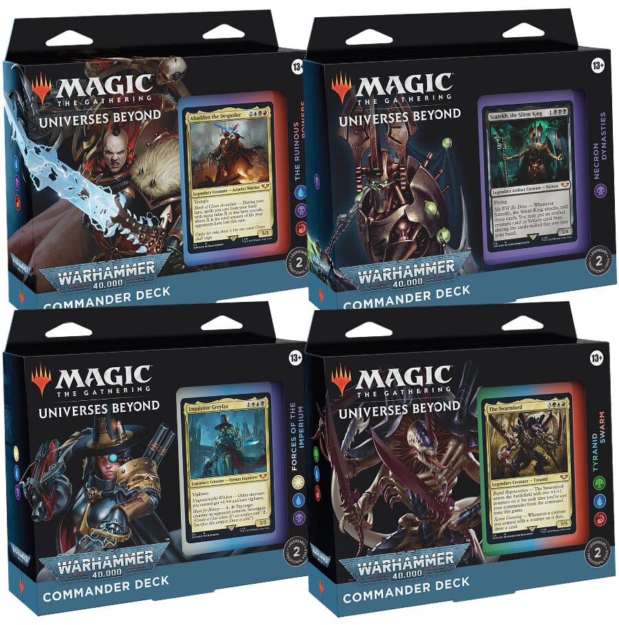 MTG: Universes Beyond: Warhammer 40,000 Commander Deck CCG Wizards of the Coast Bundle 