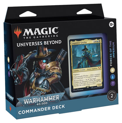 MTG: Universes Beyond: Warhammer 40,000 Commander Deck CCG Wizards of the Coast Forces of the Imperium 