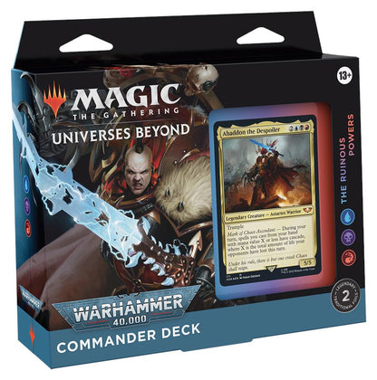 MTG: Universes Beyond: Warhammer 40,000 Commander Deck CCG Wizards of the Coast The Ruinous Powers 