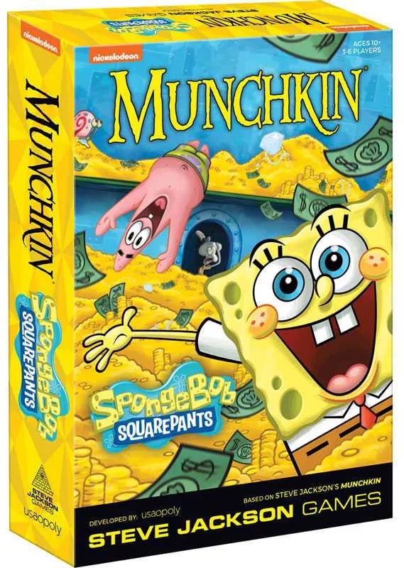 Munchkin: SpongeBob SquarePants Card Games Steve Jackson Games
