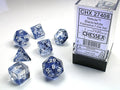 Nebula® Polyhedral Black/white 7-Die Set Dice CHESSEX