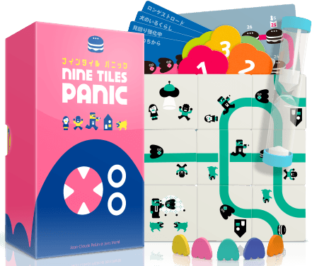 Nine Tiles Panic Board Game Oink
