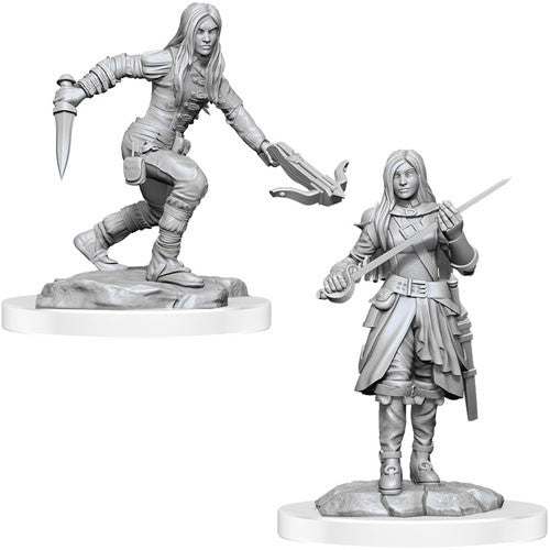 Nolzur's Marvelous Miniatures: Female Half-Elf Rogues Miniatures Wizkids