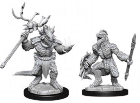 Nolzur's Marvelous Miniatures: Lizardfolk & Lizardfolk Shaman General Wizkids