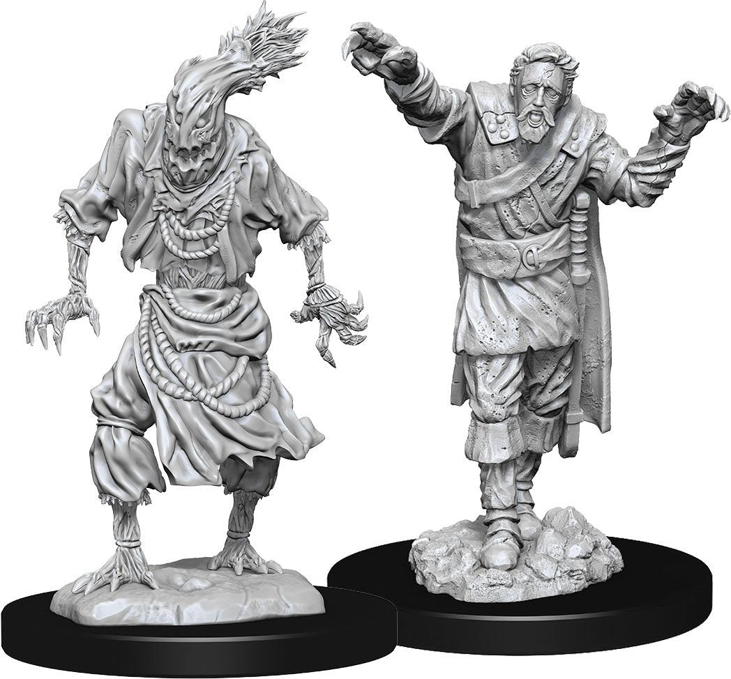 Nolzur's Marvelous Miniatures: Scarecrow & Stone Cursed Miniatures Wizkids