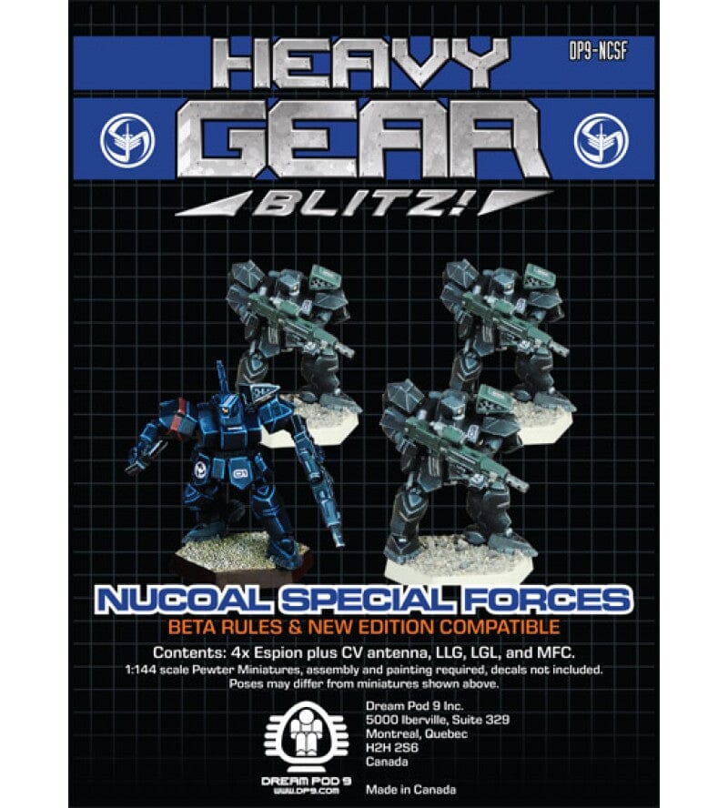 NuCoal Special Forces Squad Miniatures Dream Pod 9