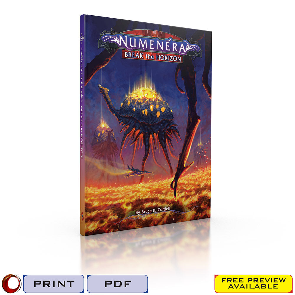 Numenera Break the Horizon RPG MONTE COOK GAMES