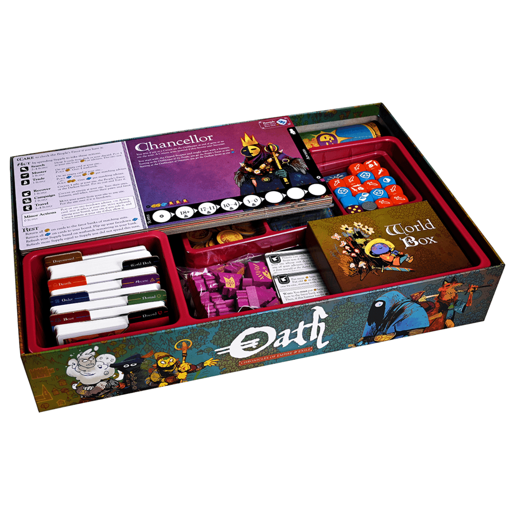 Oath: Chronicles of Empire and Exile (ALL IN - No Sleeves) Board Game Leder Games