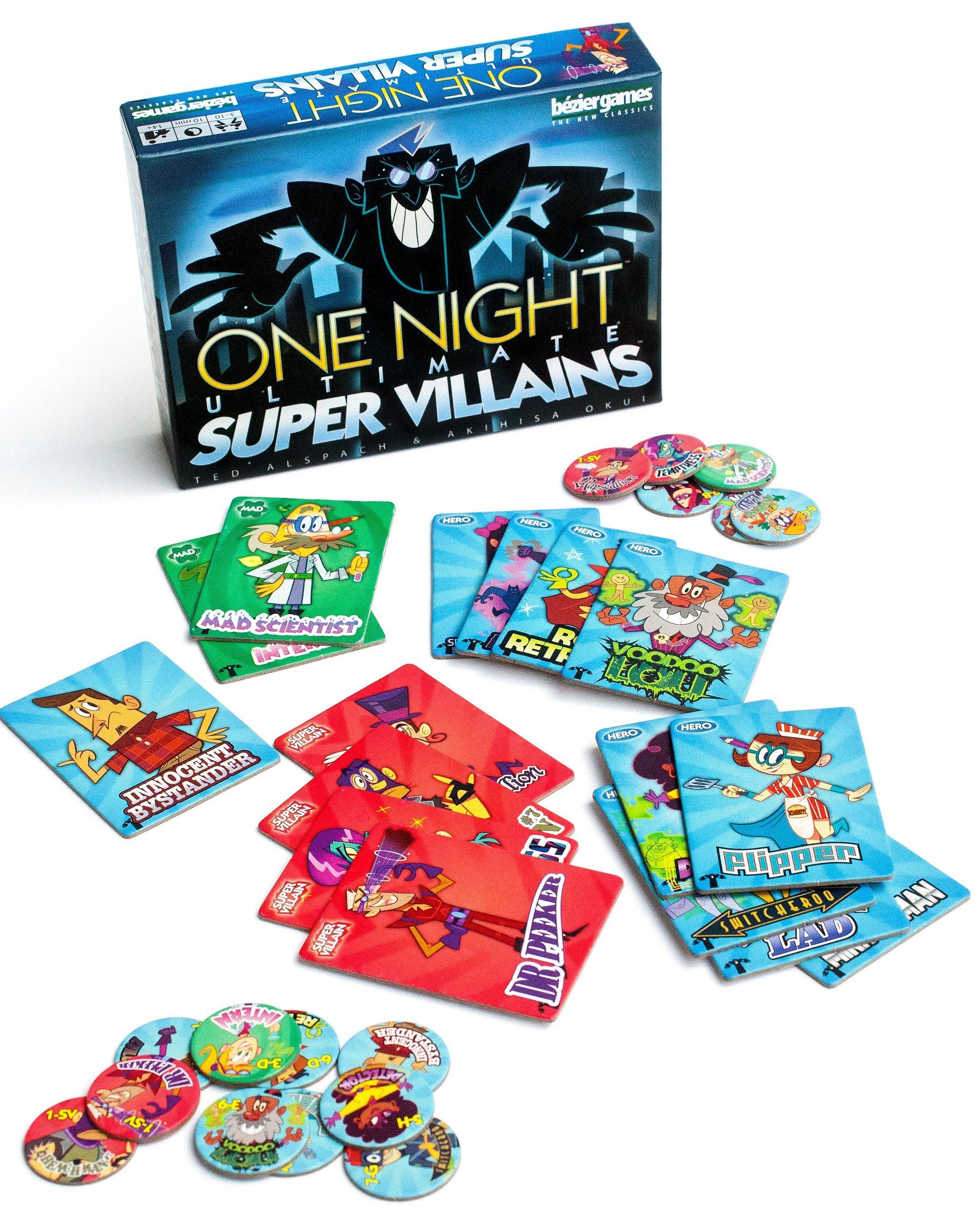 One Night Ultimate Super Villains Party Game Bezier Games
