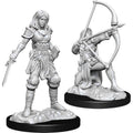 Pathfinder Deep Cuts Unpainted Miniatures: Female Human Fighter Miniatures Wizkids
