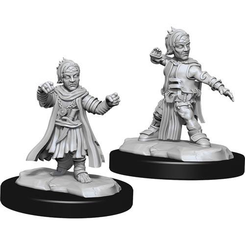 Pathfinder Deep Cuts Unpainted Miniatures: Male Halfling Monk Miniatures Wizkids