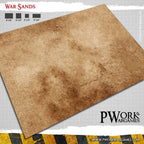 PWork Wargames Neoprene Gaming Mat 3x3 Play Mats Pwork War Sands