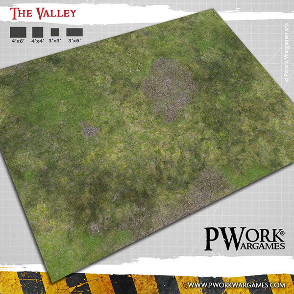 PWork Wargames Neoprene Gaming Mat 4x4 Play Mats Pwork The Valley
