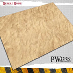PWork Wargames Neoprene Gaming Mat 4x6 Play Mats Pwork Desert Dune