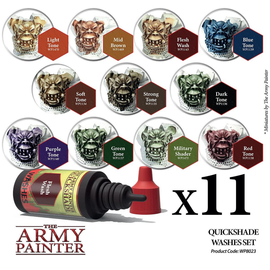 Quickshade Washes: Paint Set Paint The Army Painter