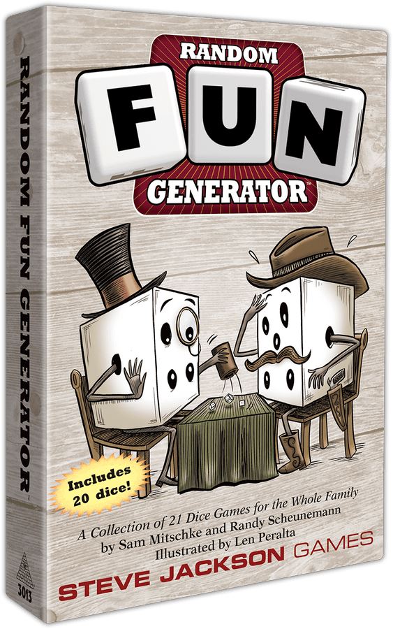 Random Fun Generator Dice Sets & Games Steve Jackson Games 