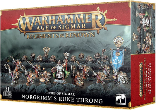 Regiments of Renown - Cities of Sigmar: Norgrimm's Rune Throng Miniatures Games Workshop 