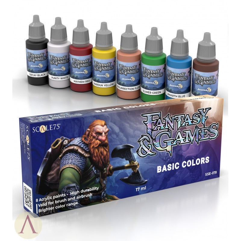 Scale 75 Fantasy & Games - Basic Colors Paint Scale 75
