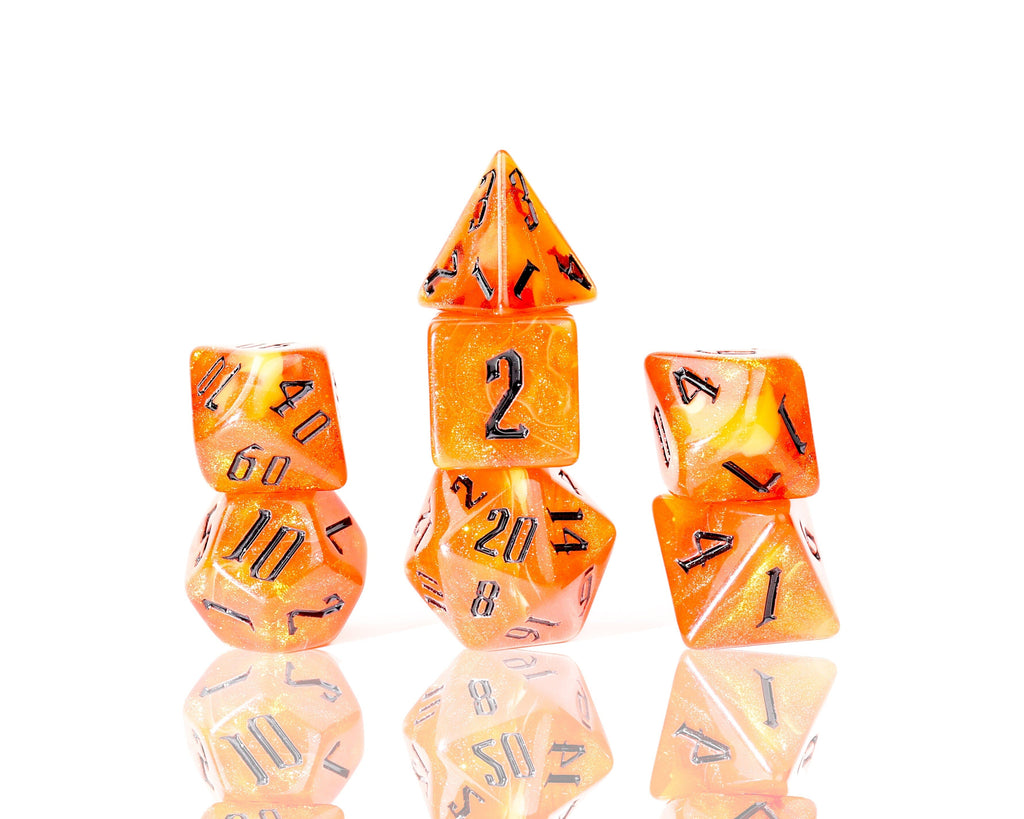 Sirius Dice Set - Fire Nebula Dice Set Dice Sirius Dice