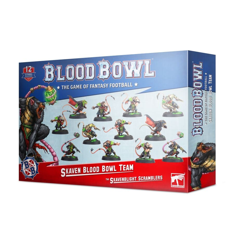 Skaven Blood Bowl Team – Skavenblight Scramblers Miniatures Games Workshop 