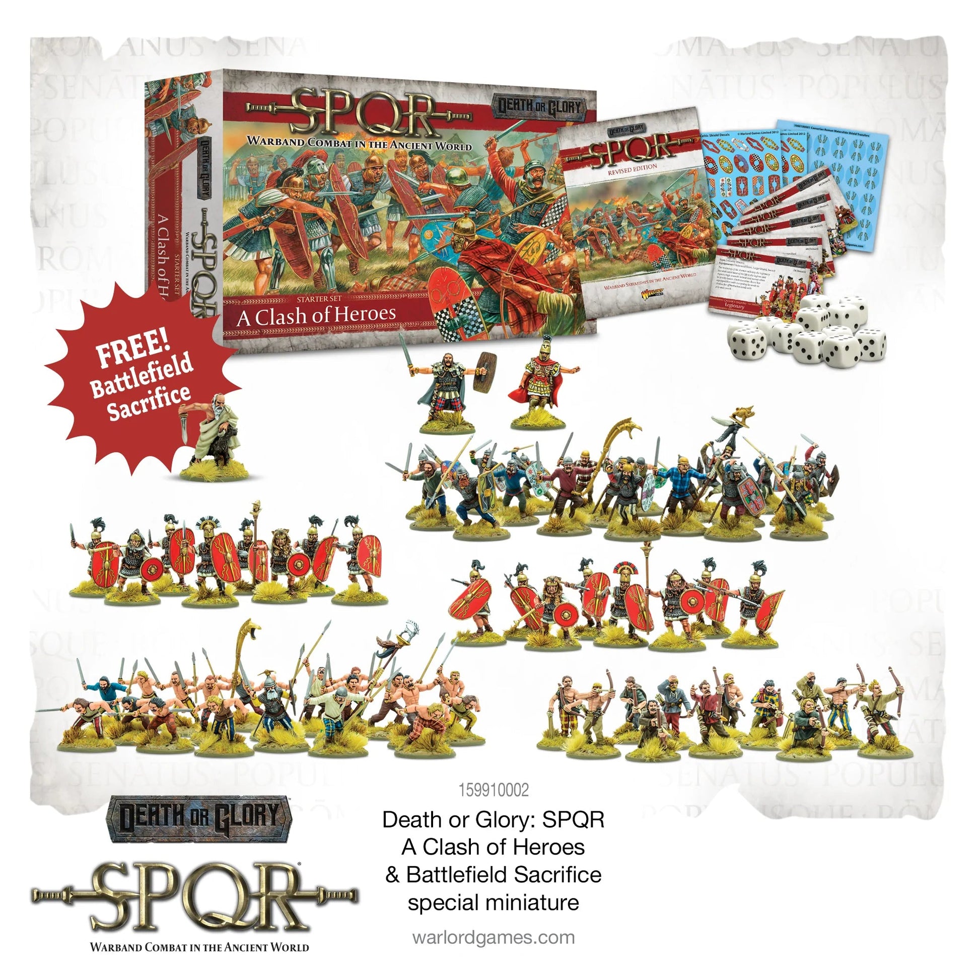 SPQR: A Clash of Heroes Starter Set Miniatures Warlord Games 