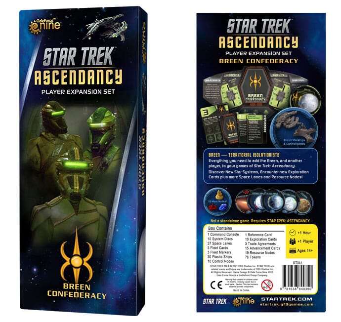 Star Trek Ascendancy: The Breen Confederacy Expansion Board Games Gale Force 9