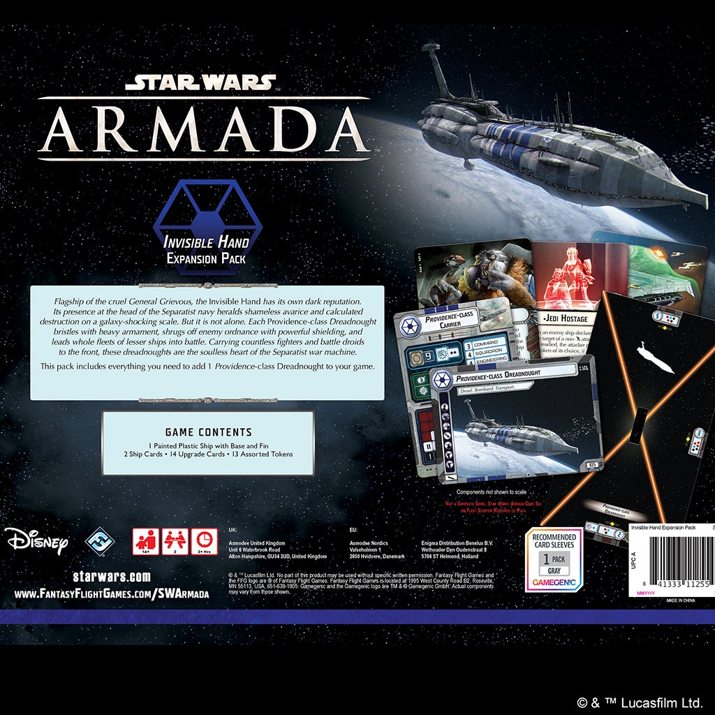 Star Wars Armada: Invisible Hand Miniatures FFG