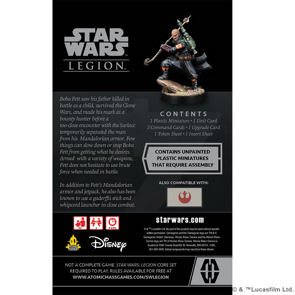 Star Wars Legion: Boba Fett Daimyo Operative Expansion Miniatures Atomic Mass