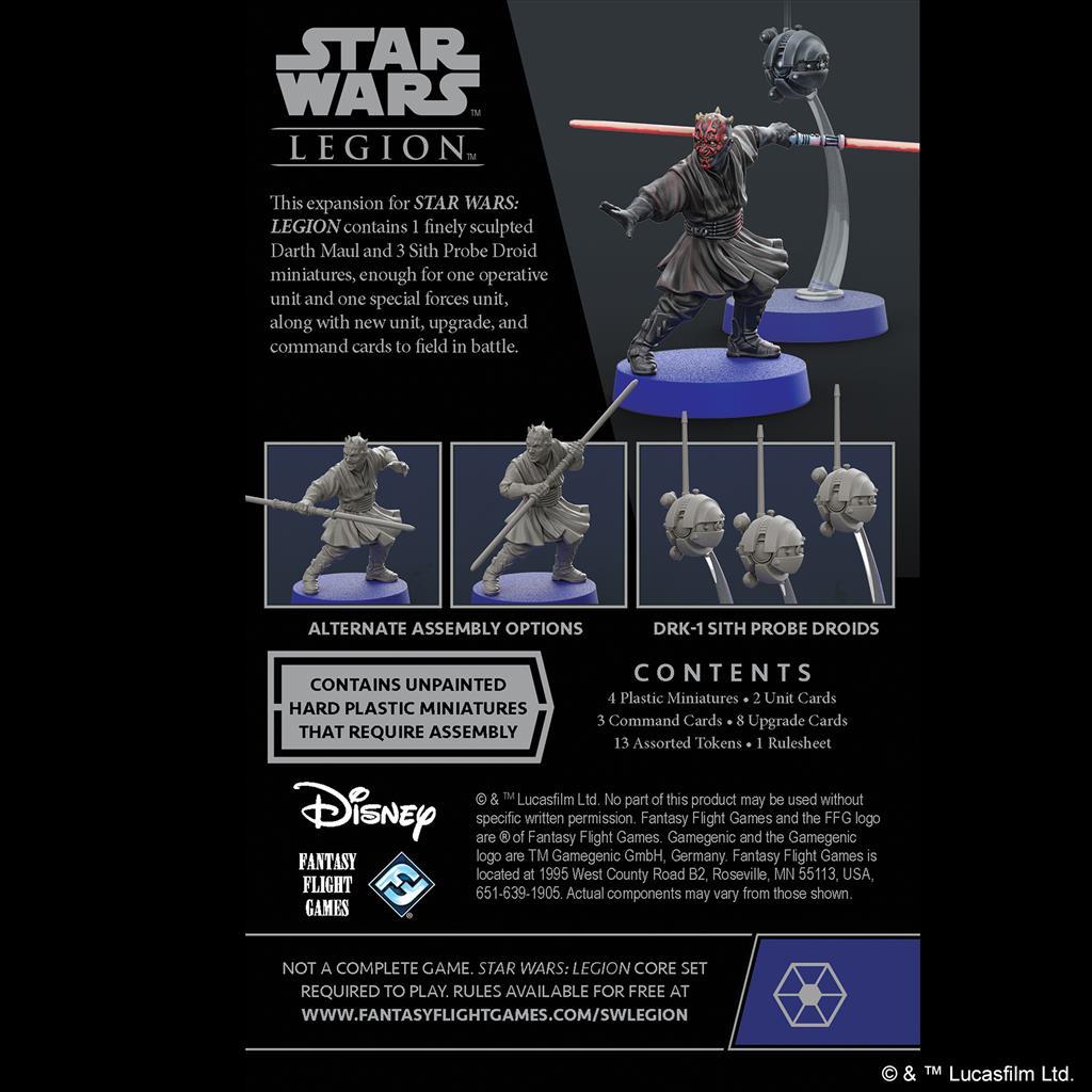Star Wars Legion: Darth Maul and Sith Probe Droids Expansion Miniatures FFG 