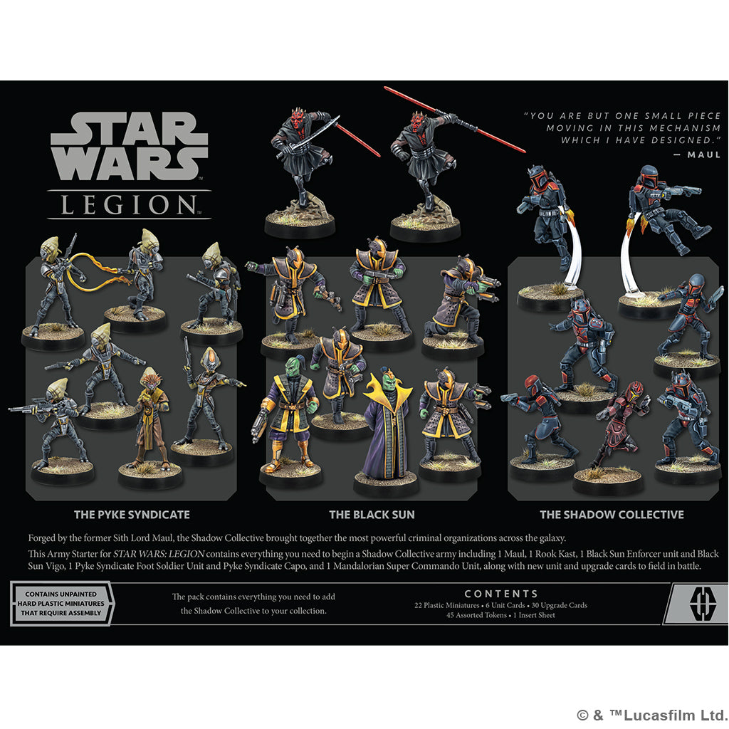 Star Wars: Legion - Shadow Collective Mercenary Starter Miniatures FFG