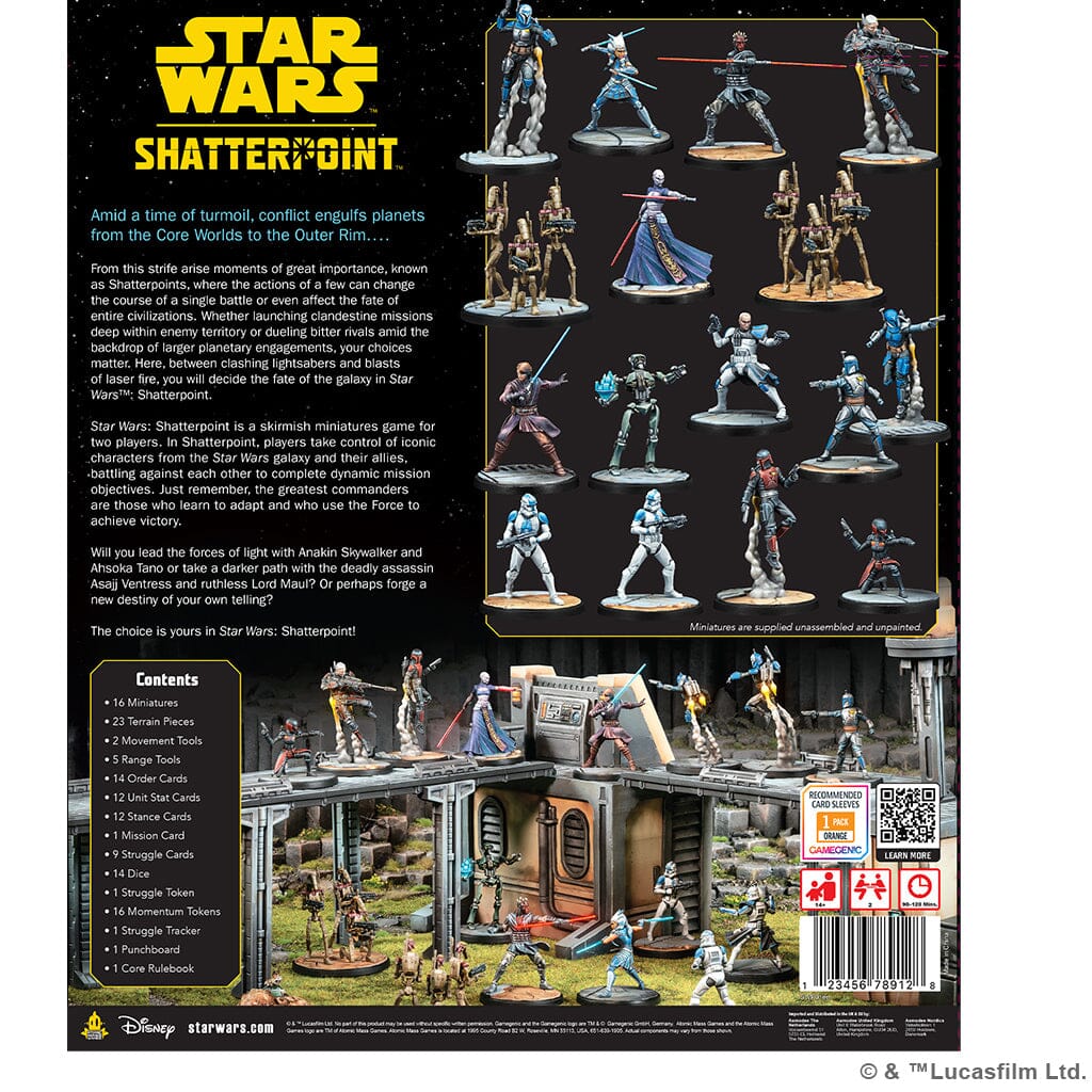 Star Wars: Shatterpoint Core Set Miniatures Atomic Mass