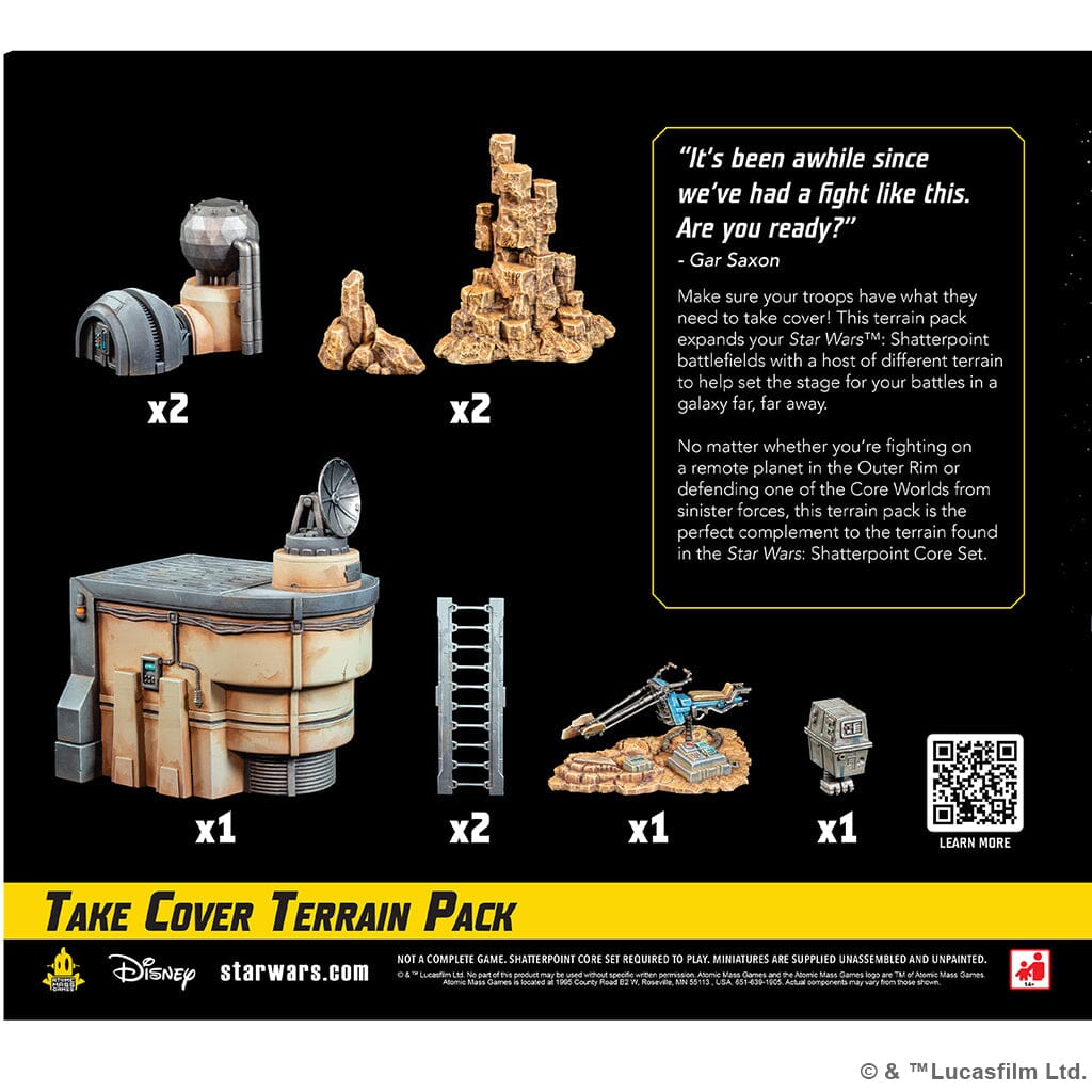 Star Wars: Shatterpoint Take Cover Terrain Pack Miniatures Atomic Mass