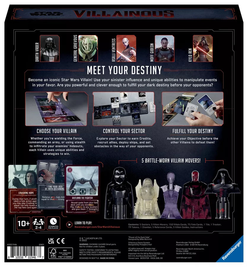 Star Wars Villainous: Power of the Dark Side Board Games RAVENSBURGER