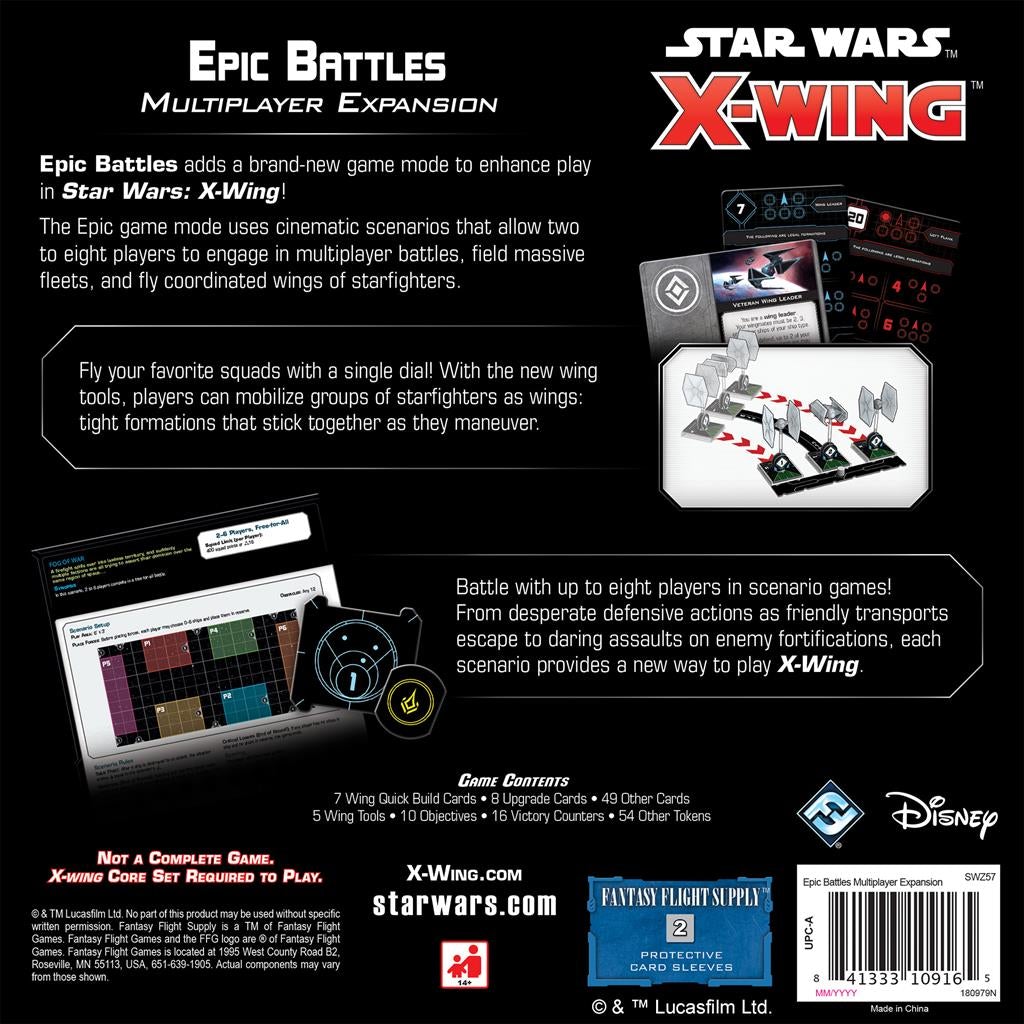 Star Wars X-Wing: 2nd Edition - Epic Battles Multiplayer Expansion Miniatures FFG